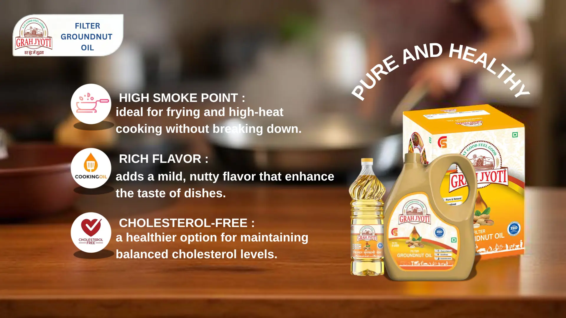 GRAH JYOTI FILTER GROUNDNUT OIL BANNER